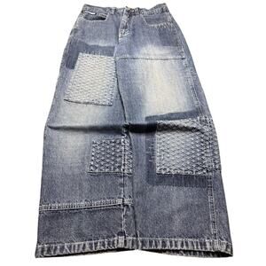 Southpole Baggy Fit y2k Jeans 32x29 Skater Type Patchwork